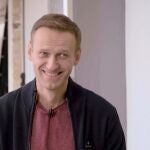 El opositor ruso, Alexei Navalni, durante la entrevista con Yury Dud, en Berlín