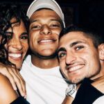 Mbappé, junto a Verrati y Bruna