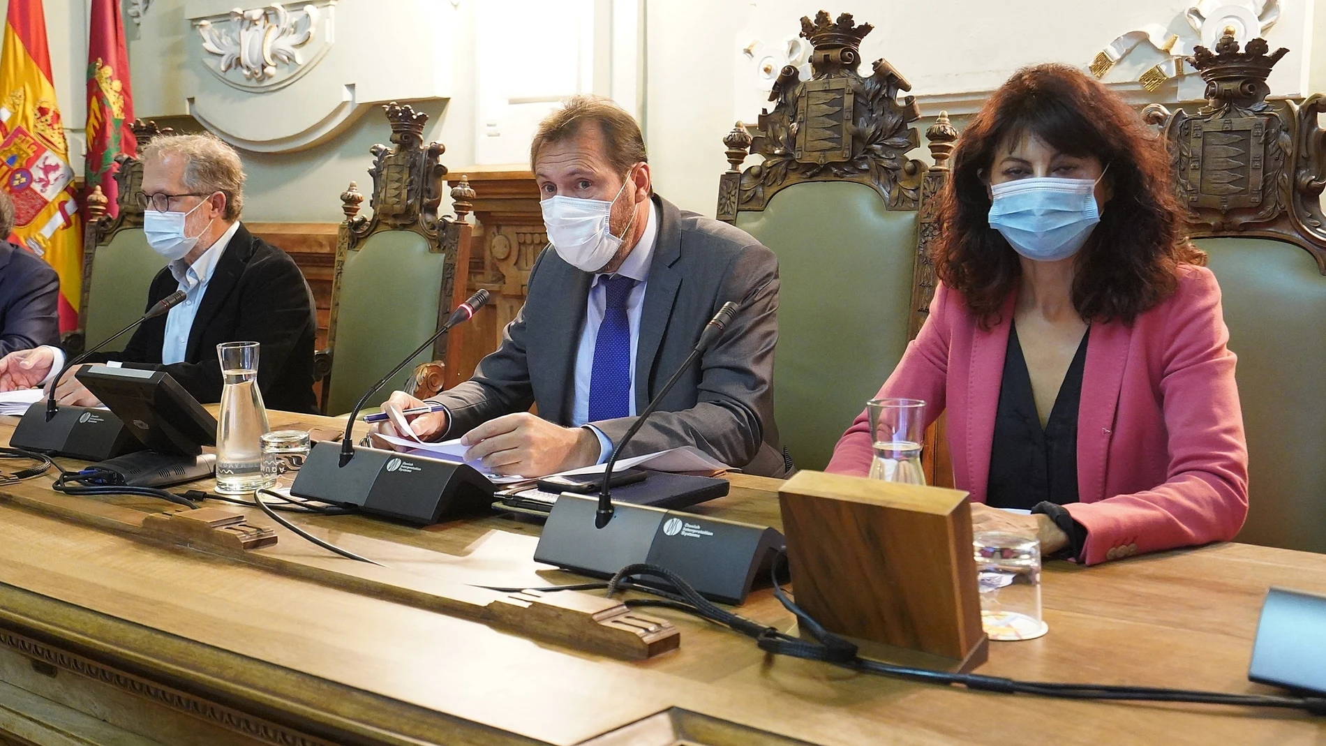 Mesa de presidencia del Pleno municipal del Ayuntamiento de Valladolid.AYUNTAMIENTO DE VALLADOLID06/10/2020