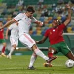 Gerard Moreno no tuvo suerte con el gol ante Portugal