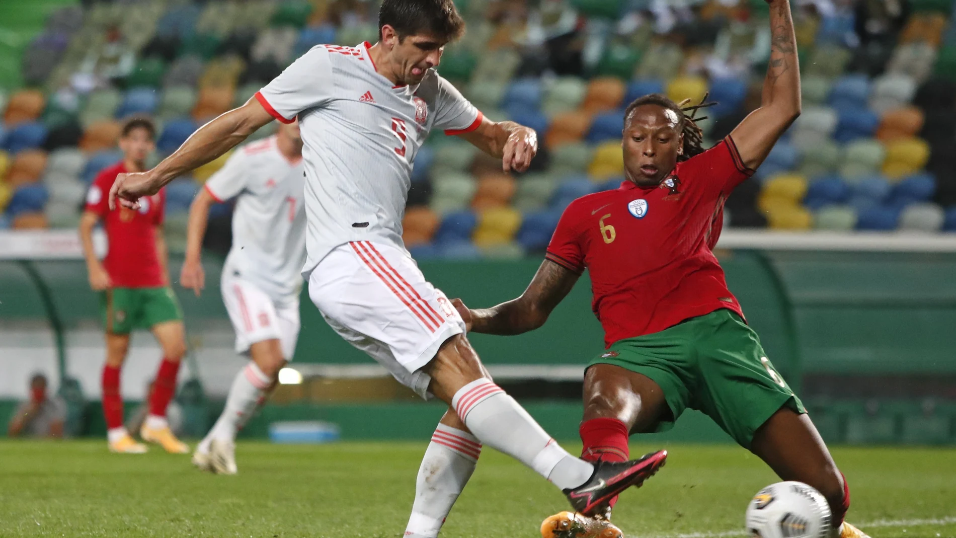 Gerard Moreno no tuvo suerte con el gol ante Portugal