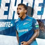 Anuncio del fichaje del brasileño Wendel por el Zenit.