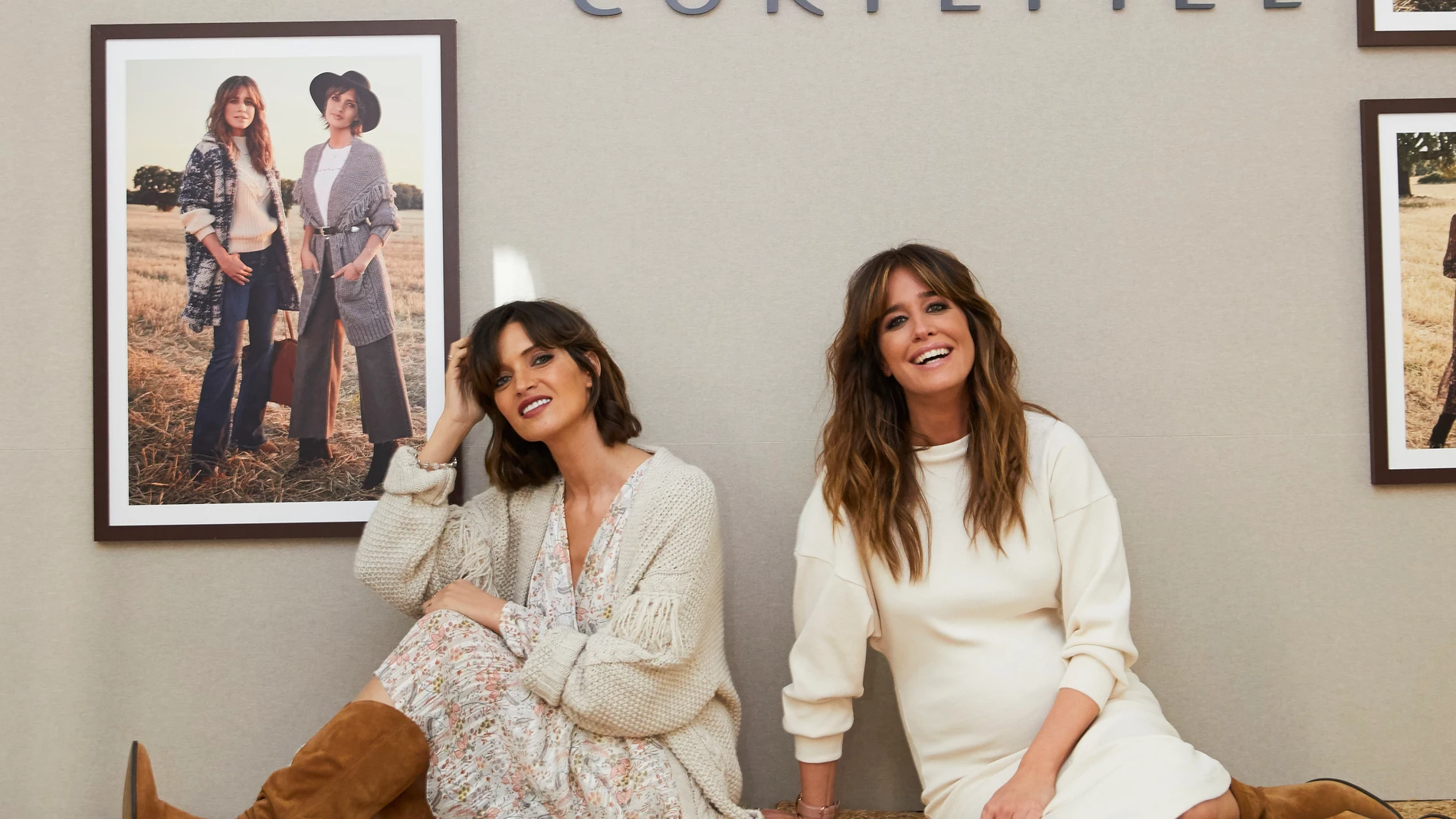 Sara Carbonero e Isabel Jiménez presentan su colección de Slow Love para Cortefiel.