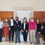 Representantes de la patronal y los sindicatos alicantinos tras la firma del acuerdo de prórroga del convenio colectivo para la hostelería