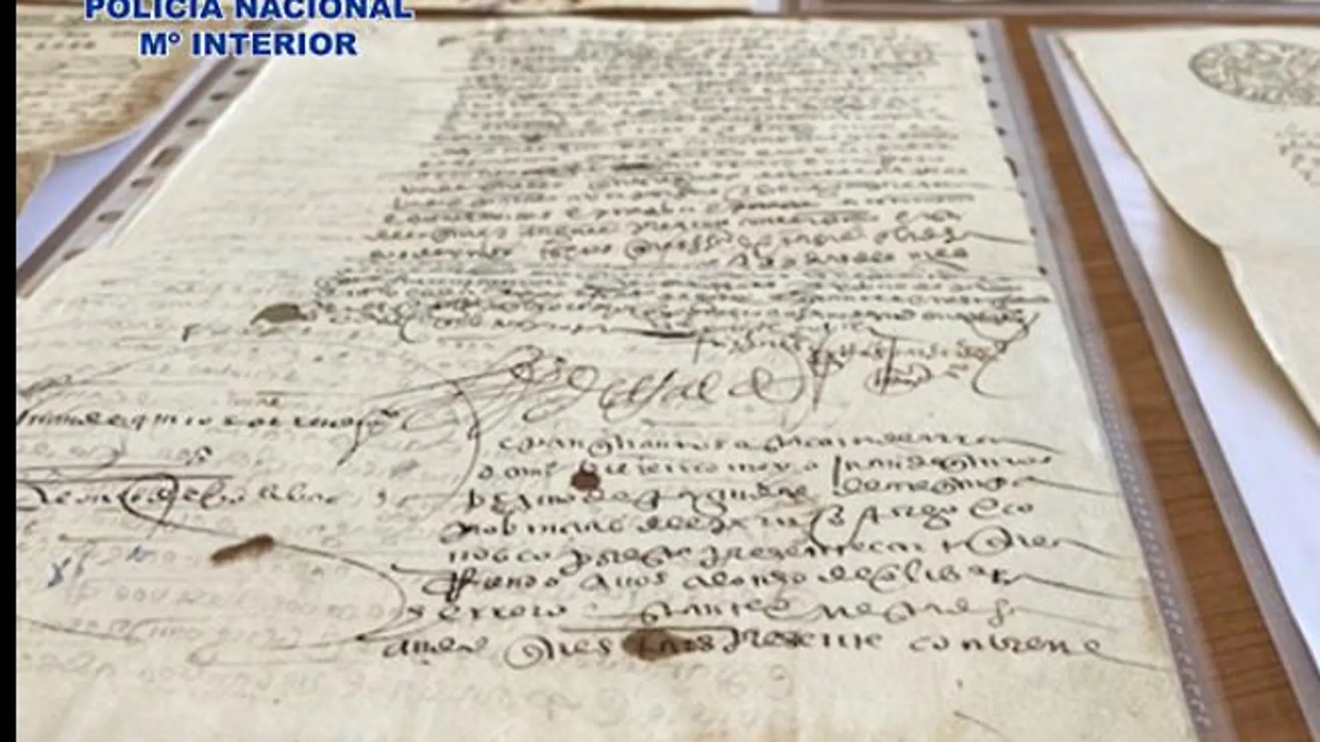 Uno de los manuscritos recuperados