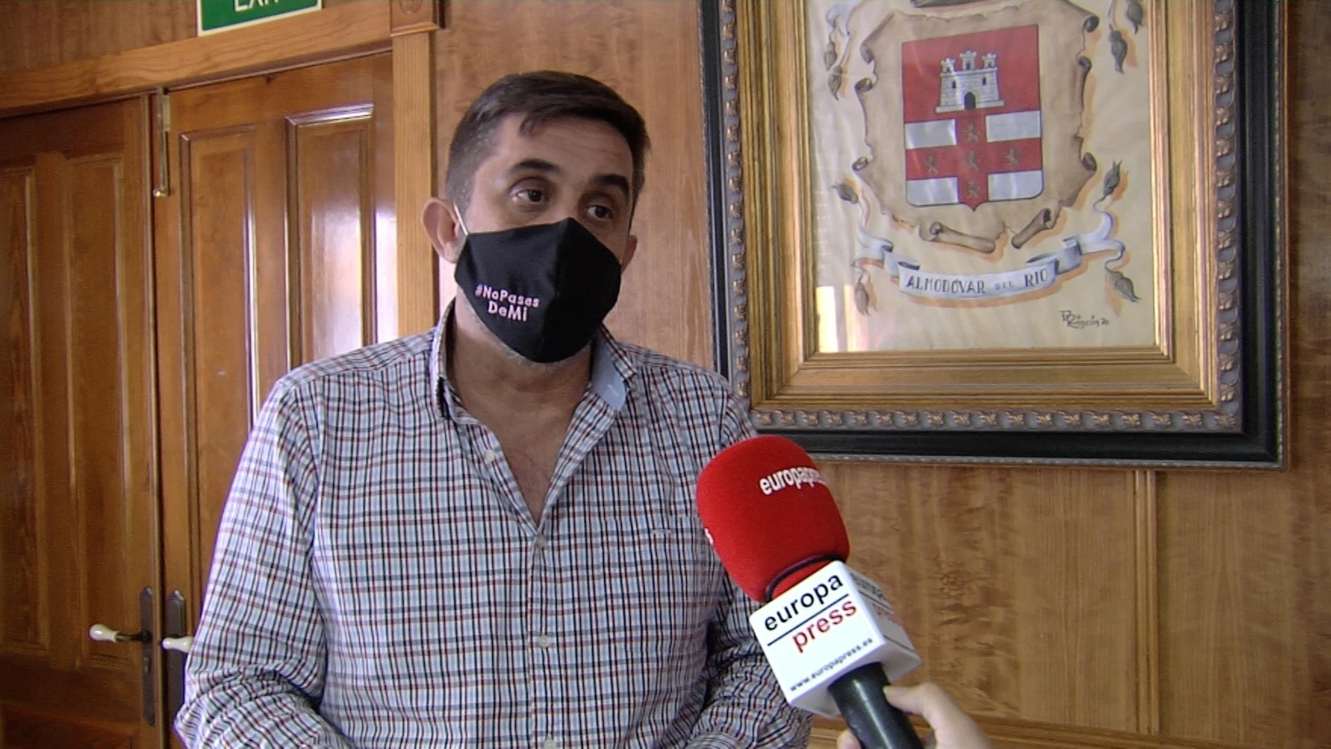 El primer teniente de alcalde Almodóvar del Río (Córdoba), Ramón Hernández, durante la entrevista