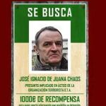 El cartel en el que se reclama la búsqueda de de Juana