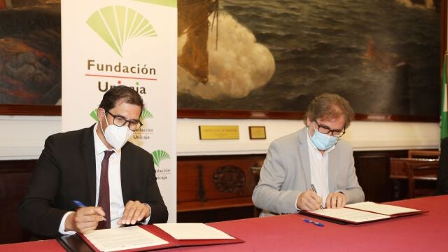 Firma de convenio para actividades culturales entre la Fundación Unicaja y el Ayuntamiento de Cádiz