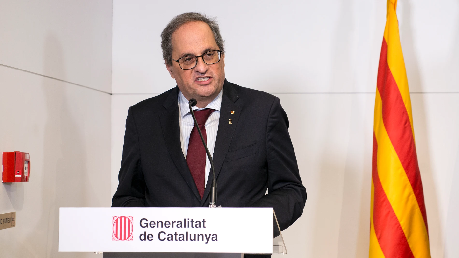 El expresident de la Generalitat de Catalunya Quim Torra, en Perpiñán.