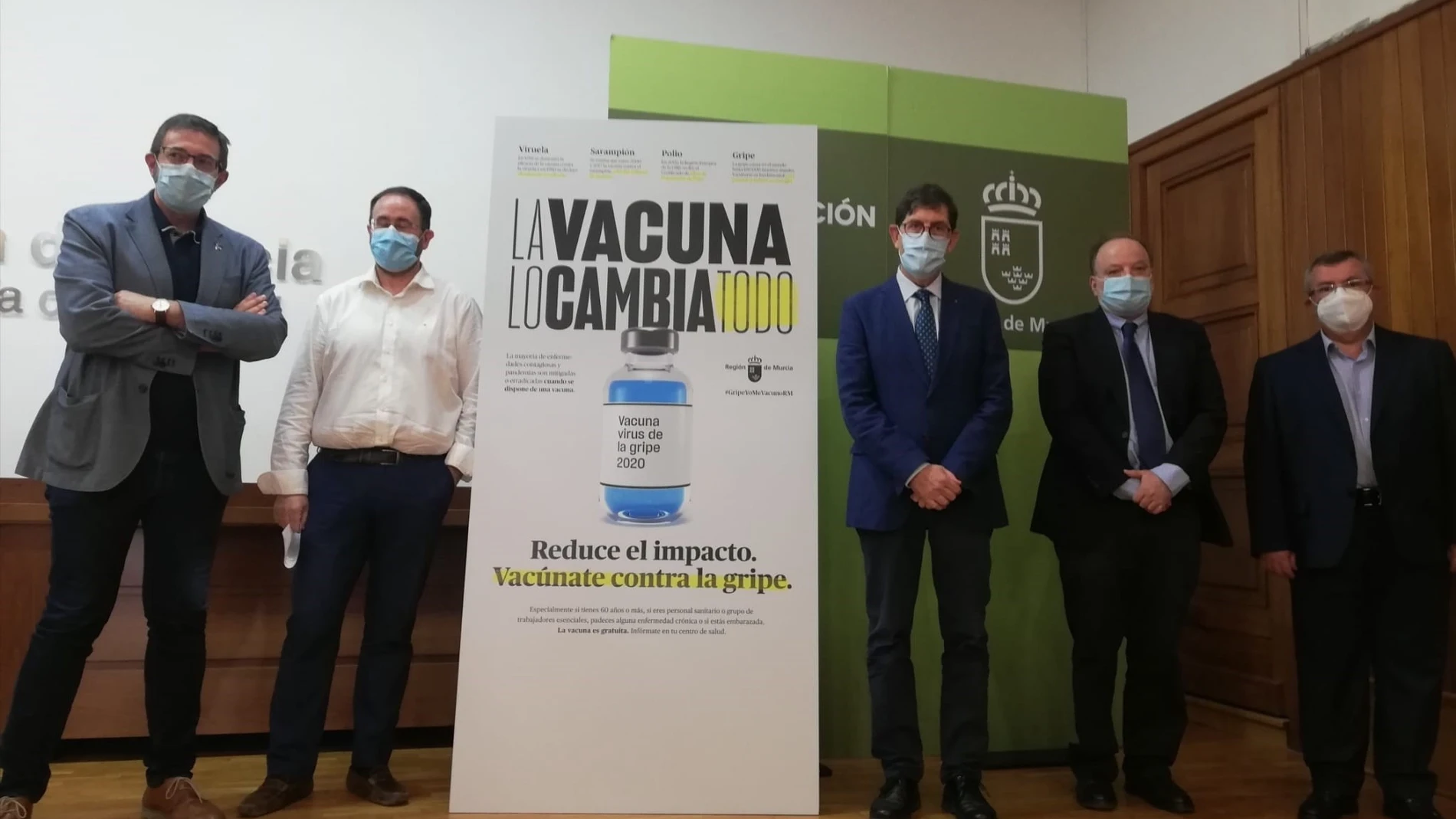 El consejero de Salud, Manuel Villegas, presenta la campaña de vacunación frente a la gripe 2020-2021