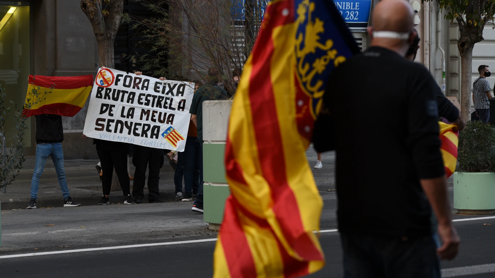 Imagen de la manifestación del 9 d'octubre de 2020