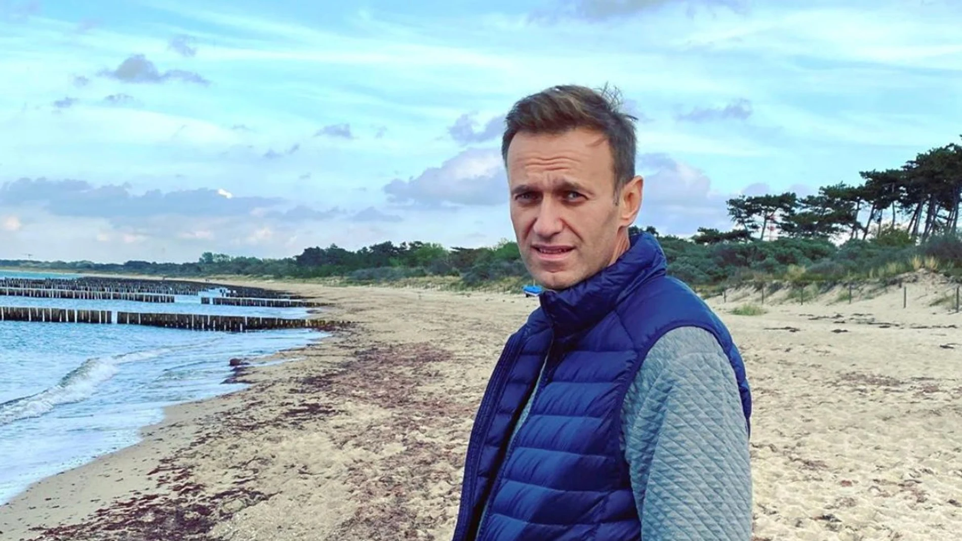 El opositor ruso Alexei Navolni en una playa sin precisar