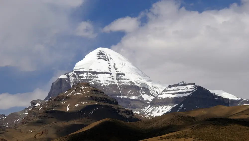 Vista del Monte Kailash, donde la religión hinduista afirma que vive Shiva.