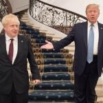 Reunión bilateral entre Boris Johnson y Donald Trump en la cumbre del G-7 celebrada en Biarritz en 2019