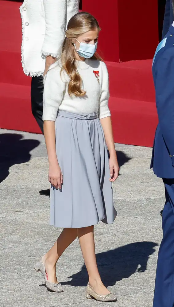 La Princesa Leonor en la celebración de el Día de la Fiesta Nacional 2020.