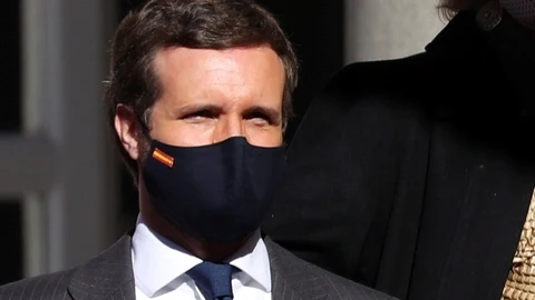 El presidente del PP, Pablo Casado