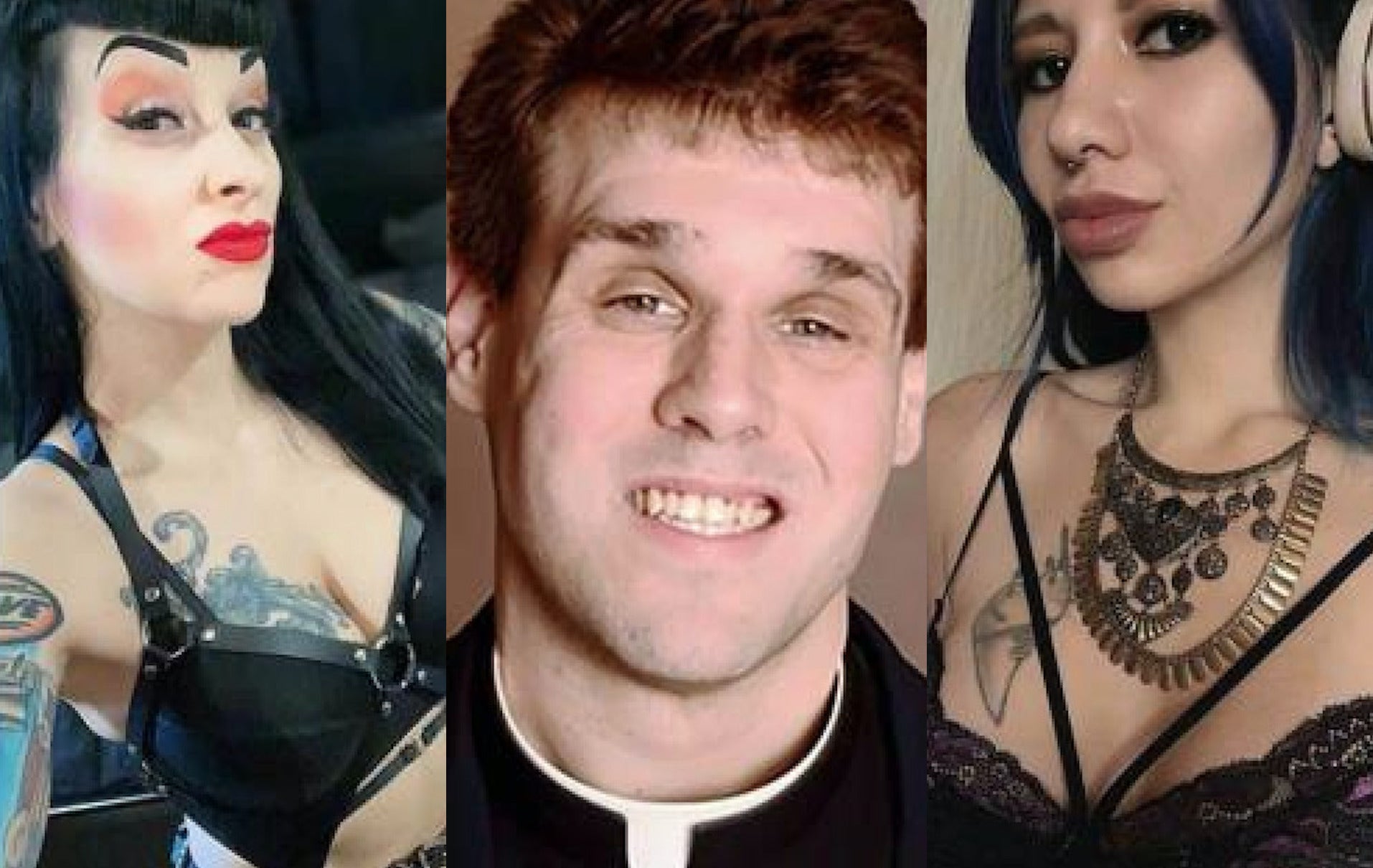 Pillan a un cura grabándose haciendo un trío con dos dominatrix en el altar  de su iglesia
