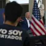 Joe Biden en un mítin en Florida