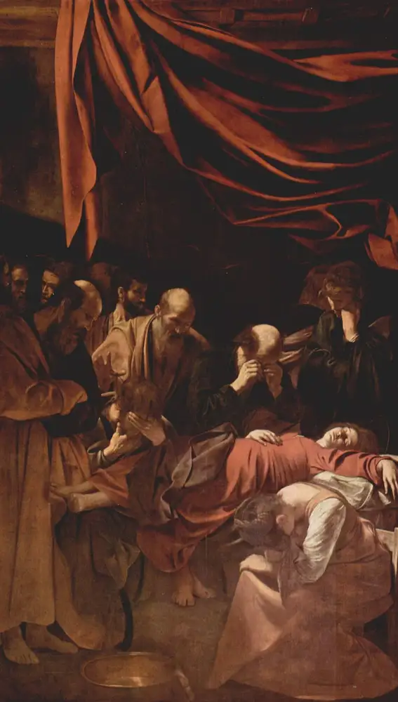 &quot;La muerte de la Virgen&quot; de Caravaggio se expone en el Museo del Louvre