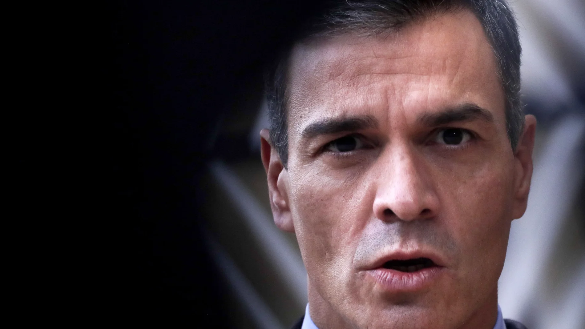 Sánchez durante su último viaje a Bruselas donde recibió críticas por su golpe al CGPJ