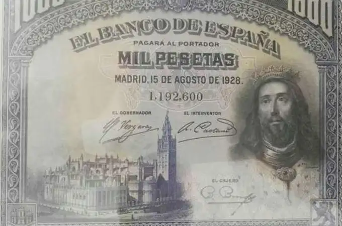 Los dos billetes de mil pesetas que pueden valer hasta 30.000 euros