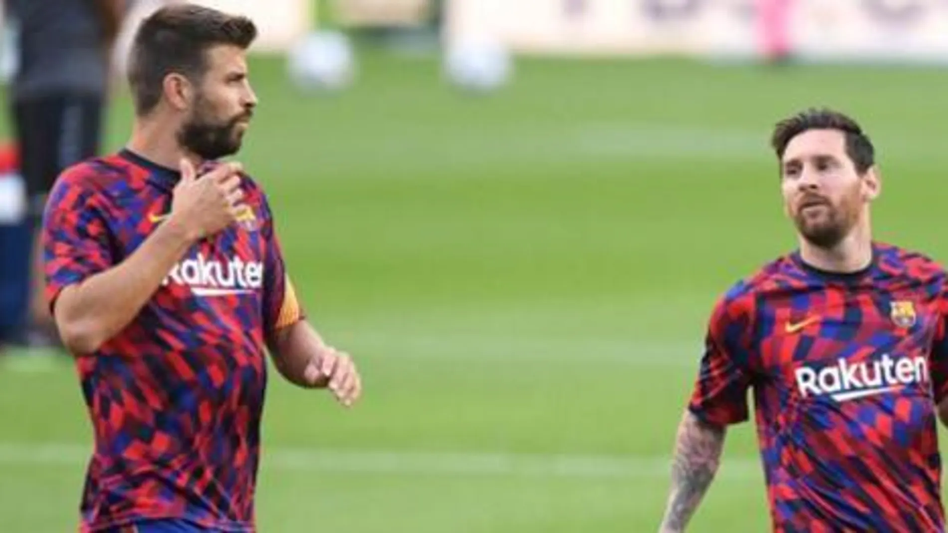 Gerard Piqué y Leo Messi