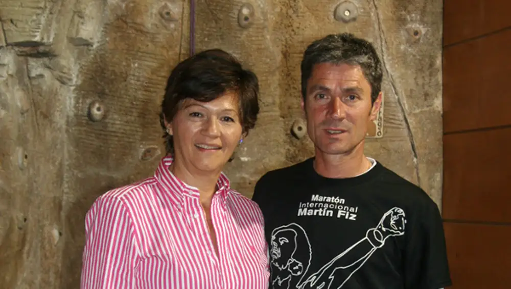 Con Martín Fiz en Madrid
