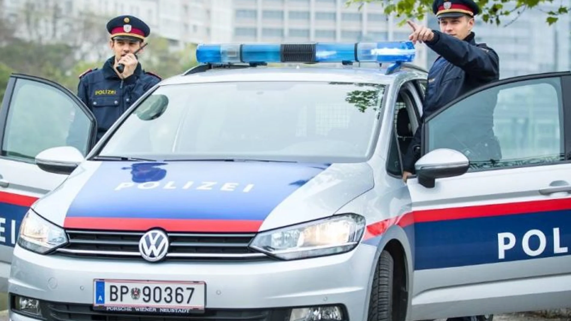 Policías austríacos en Viena