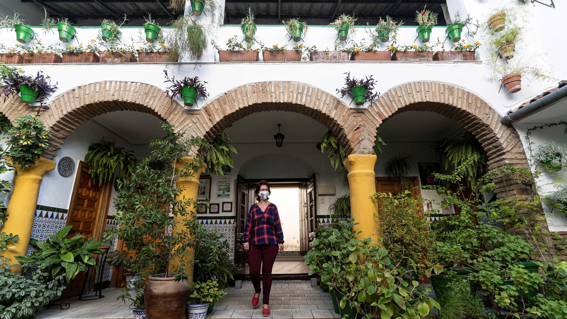 Un patio de la calle Parras Andrés, el último fin de semana del Concurso de Patios en la capital cordobesa