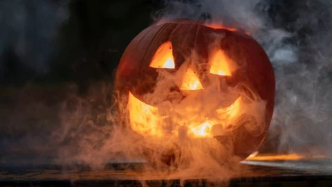 Calabaza humeante con 'hielo seco'MUYFRÍO01/10/2020