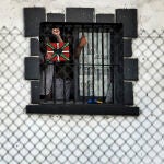 Dos presos de la banda terrorista ETA en la prisión de Martutene (San Sebastián)