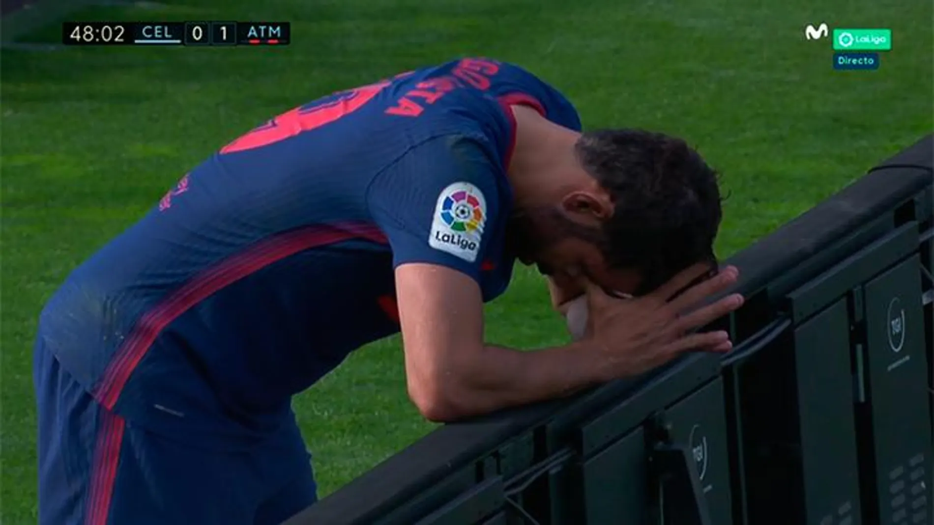 Diego Costa lloró tras lesionarse y tener que ser sustituido en Vigo