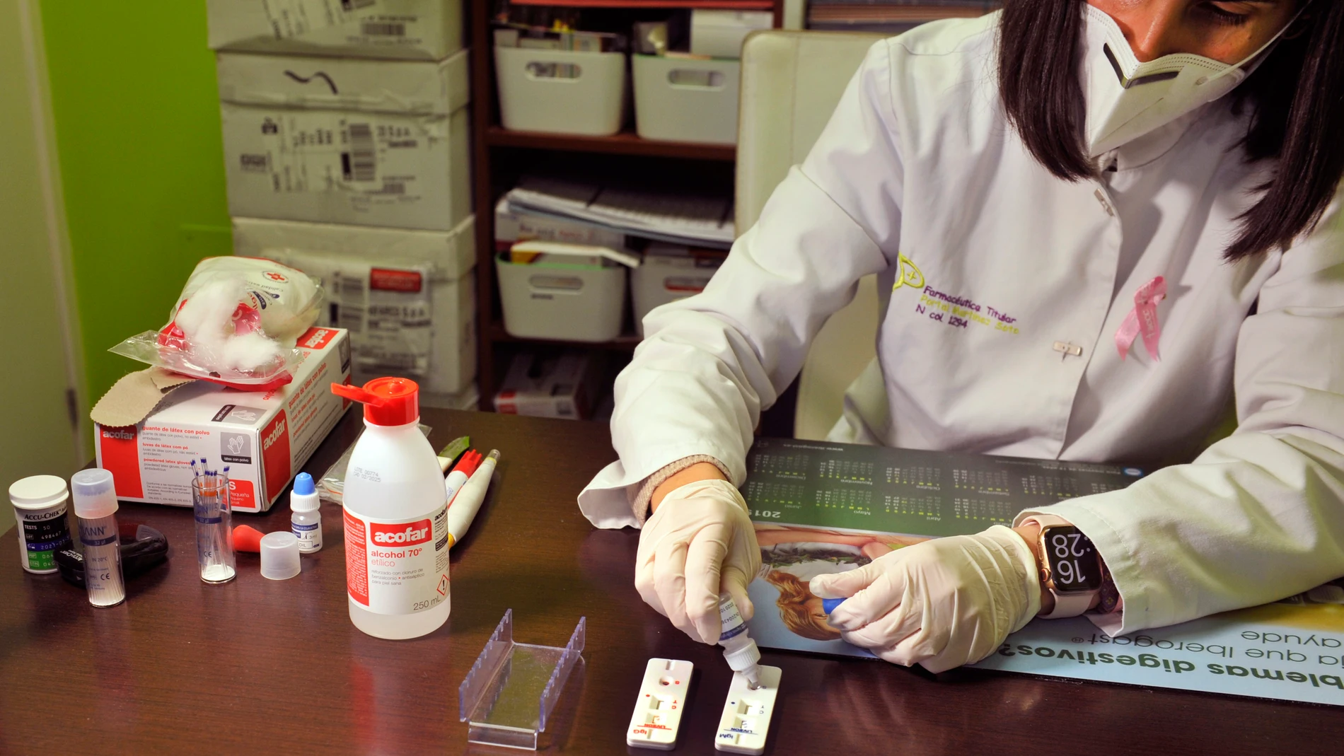 Las farmacias ourensanas colaboran con la Consellería de Sanidade en la realización de pruebas serológicas de Covid-19 en siete municipios de esta provincia