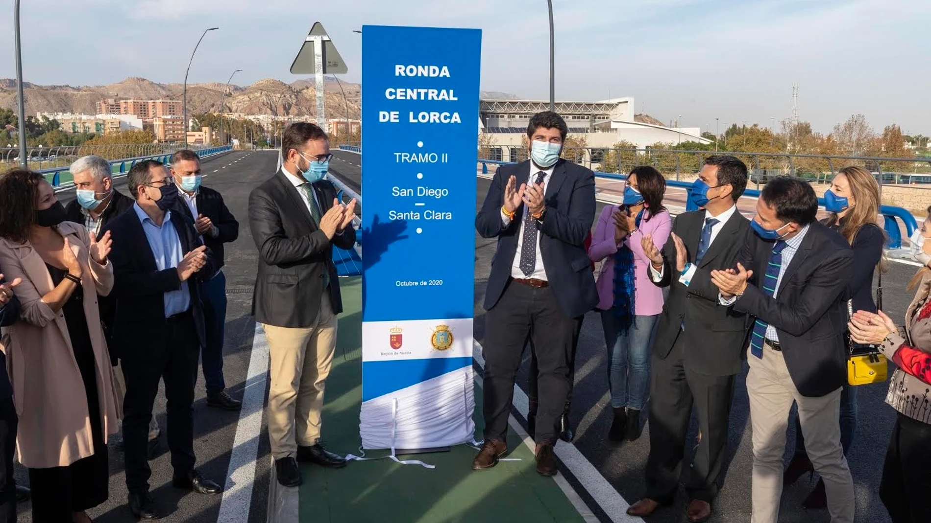 El presidente de la Comunidad, Fernando López Miras, inaugura el tramo 2 de la Ronda Central de LorcaCARM20/10/2020