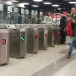 En la imagen, el lugar de los hechos, en la estación de Glòries de Barcelona