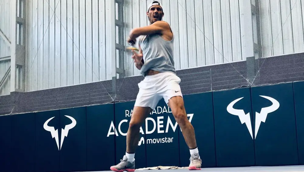  Rafa Nadal en su academia de tenis