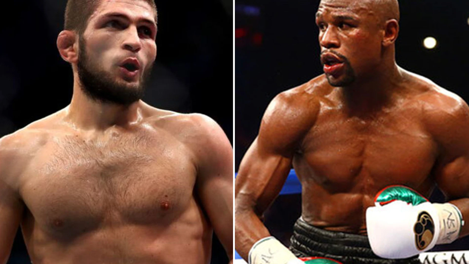 Khabib Nurmagomedov y Floyd Mayweather.