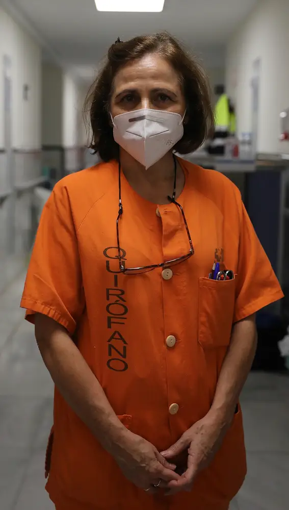 Ernestina Talavera es la jefa de las enfermeras, las que se llevan la carga más dura del trabajo