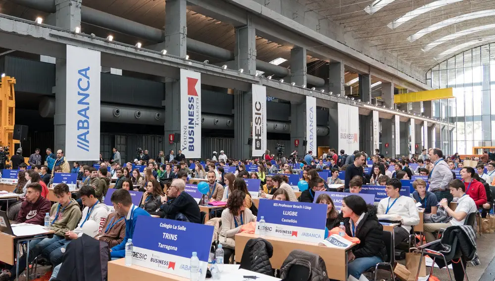 fase final del programa Young Business Talents del pasado año en el que participaron más de once mil estudiantes de toda España, casi 900 de Castilla y León