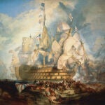 "La batalla de Trafalgar", de J. M. W. Turner