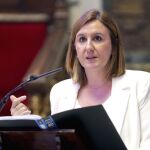 La portavoz del PP, María José Catalá, en un momento de su intervención