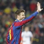 Piqué celebra la "manita"