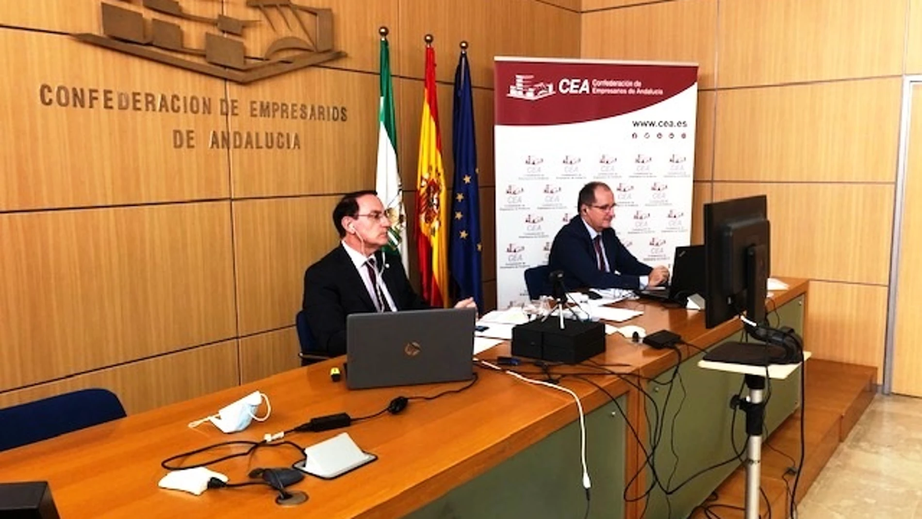 El presidente de la Confederación de Empresarios de Andalucía (CEA), Javier González de Lara, en una imagen de archivo