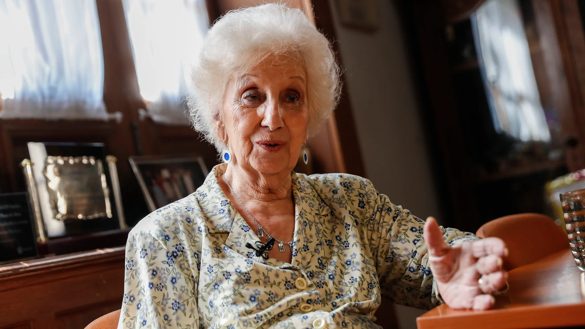 Fotografía de archivo del 29 de enero de 2018 de la presidenta de las Abuelas de Plaza de Mayo, Estela de Carlotto