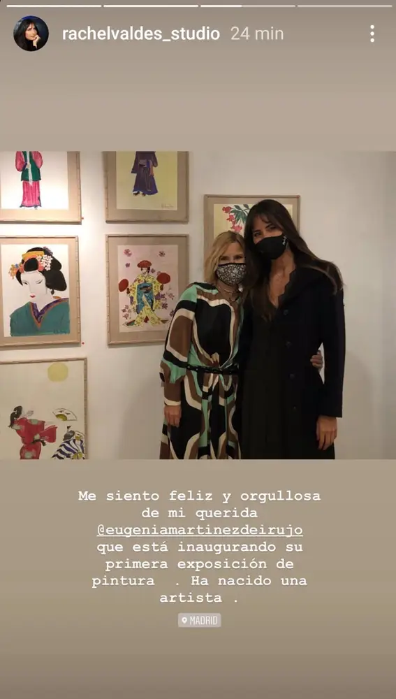 Rachel Valdés y Eugenia Martínez de Irujo, en su primera exposición de arte