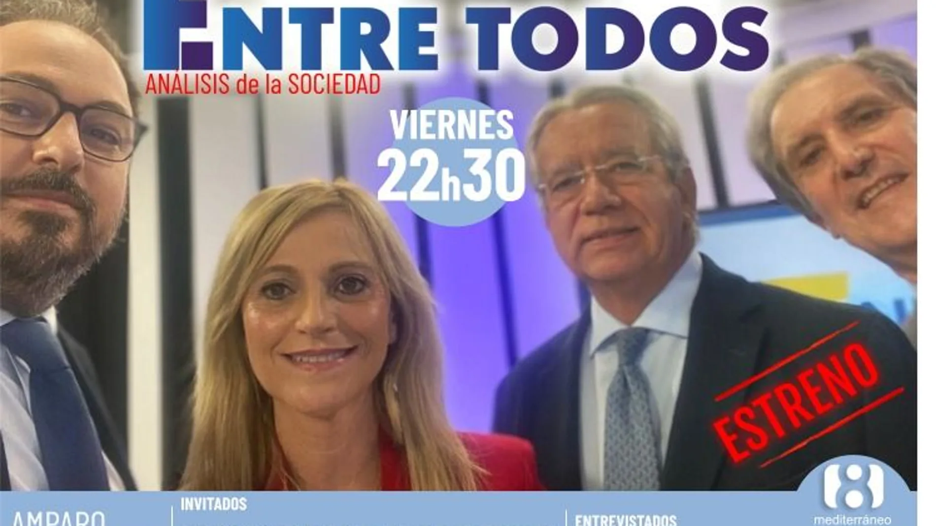 Imagen presentación del programa Entre Todos que presentará a partir de mañana Amparo Castellano