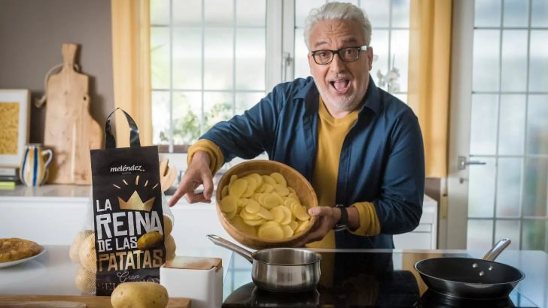 Anuncio de Patatas Meléndez protagonizado por Leo Harlem