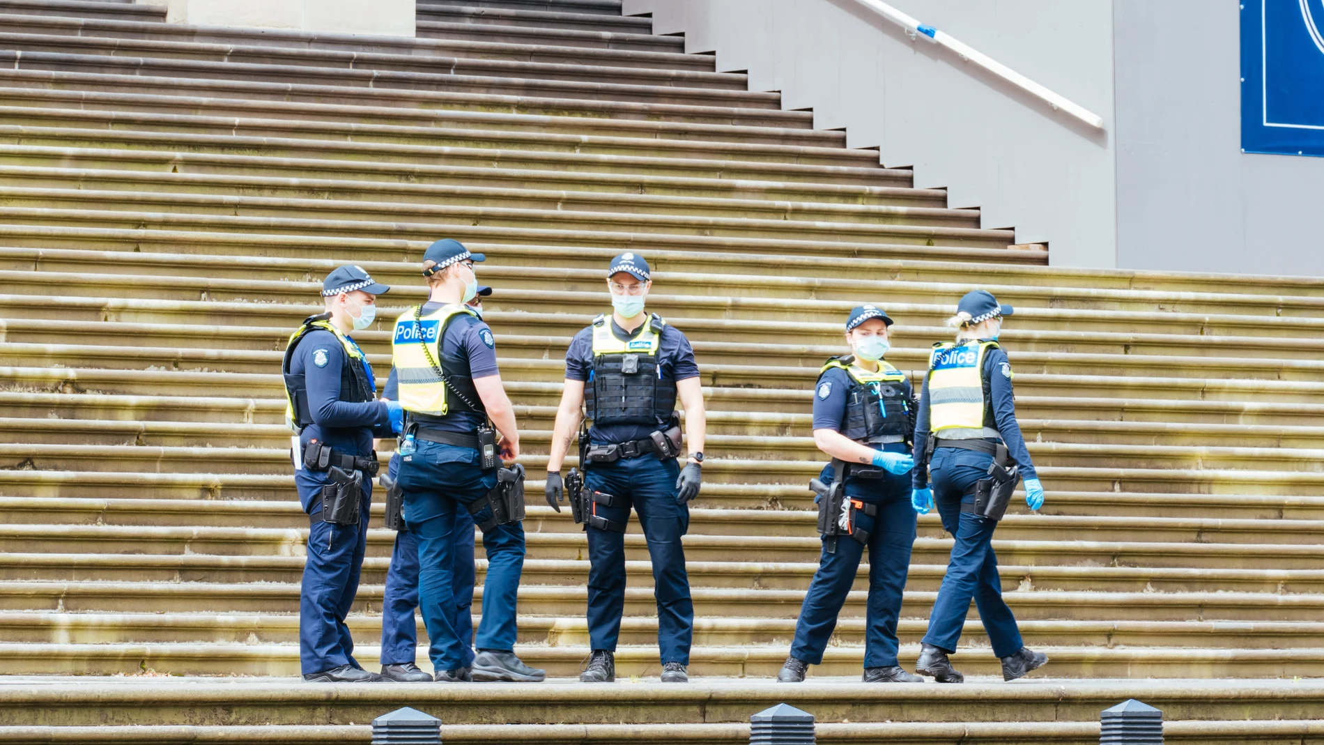 Agentes de la Policía de Australia.18/10/2020