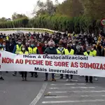 Trabajadores de la planta eólica Siemens-Gamesa en As Somozas (La Coruña)
