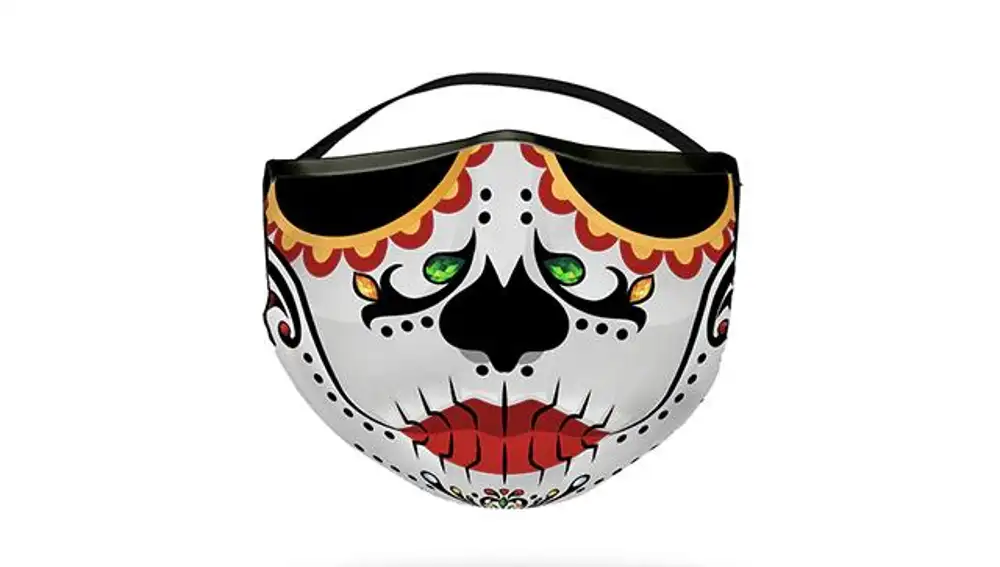 Mascarilla de catrina mexicana de Flying Tiger.